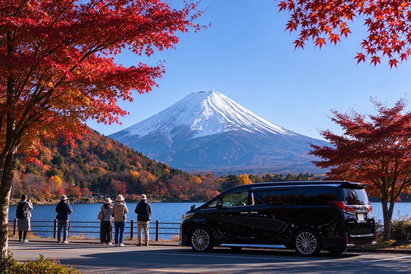 富士山の観光の様子